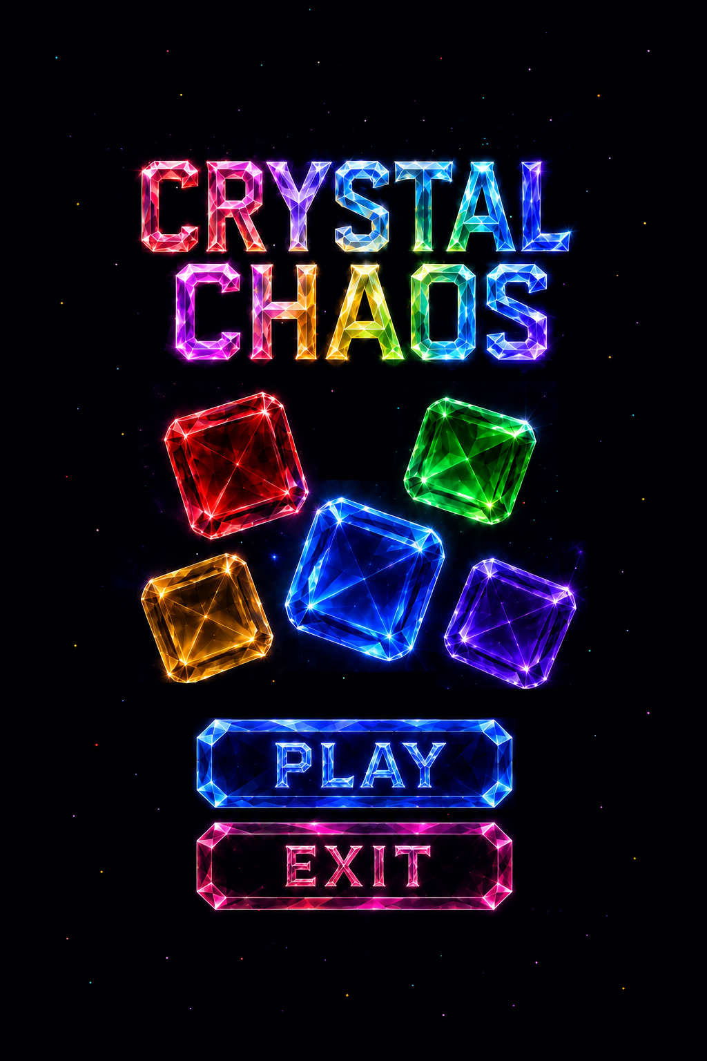 Crystal Chaos game menu